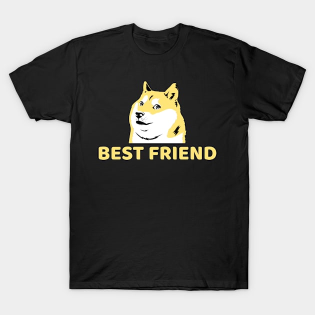 Best Friend Doge - Crypto Currency Bitcoin DogeCoin Ethereum Ripple T-Shirt by AbsurdStore